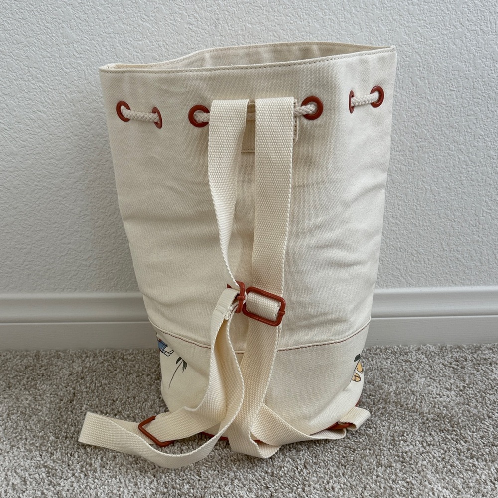 Zara Home x Disney Canvas Drawstring Bucket Bag with Disney Hula Characters - Picture 6 of 14